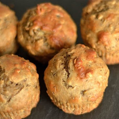 PEANUT BUTTER & HONEY BANANA MUFFINS