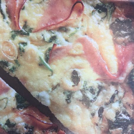 Greens, Eggs and Ham Frittata