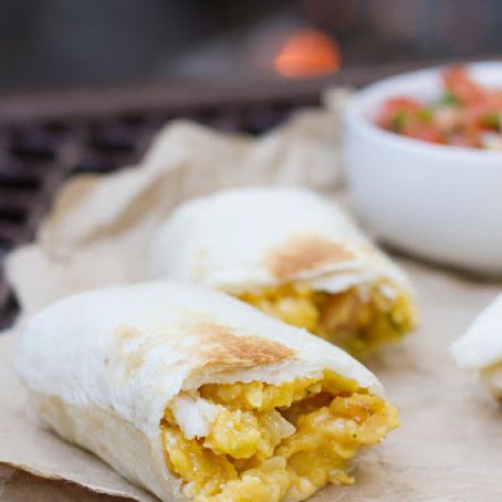 Breakfast Burritos - Campfire Style - Taste and Tell