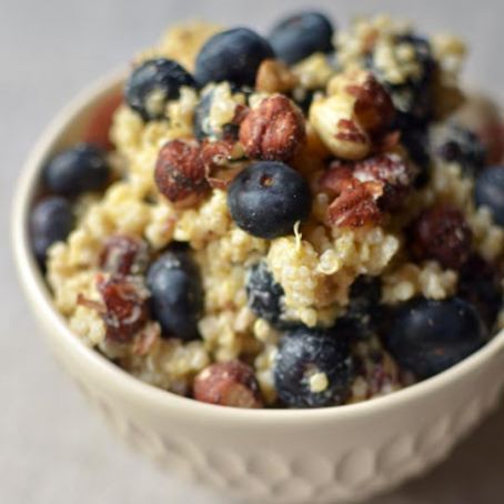 Breakfast Grain Salad with Blueberries, Hazelnuts & Lemon