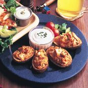 BUFFALO CHICKEN STUFFED POTATOES