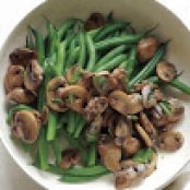 Green Beans with Sauteed Mushrooms