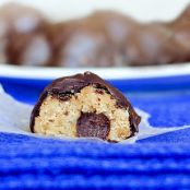 Chocolate-Chip Cookie Dough Truffles (white bean)