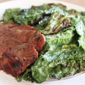 Spicy Grilled Kale with Ginger Steak