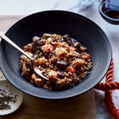 Short Rib Farrotto with Carrots and Parsnips