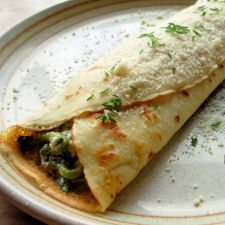 Spinach and Ham Crepes