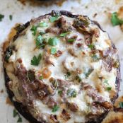 CHEESESTEAK STUFFED PORTOBELLO MUSHROOMS