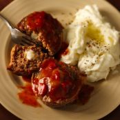 Cheese Stuffed Mini Meat Loaves