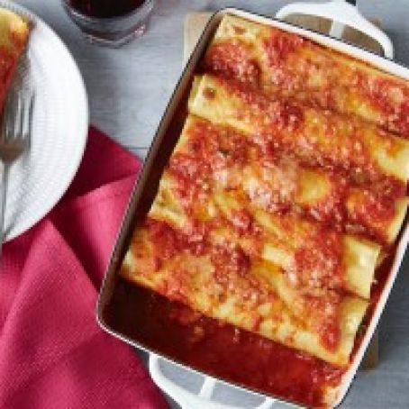 Italian Sausage, Spinach, and Ricotta Cannelloni