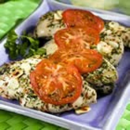 Chicken with Garlic, Basil, and Parsley