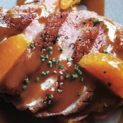 Duck Breast with Orange-Cassis Sauce