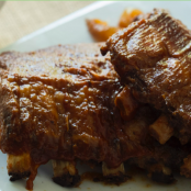Slow Cooker BBQ Apple Ribs
