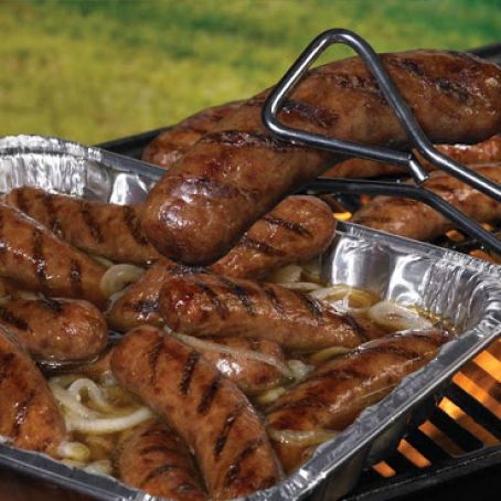 Grilled Hot Tub Beer Brats