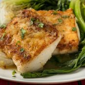 Cod With Ginger Beer and Bok Choy