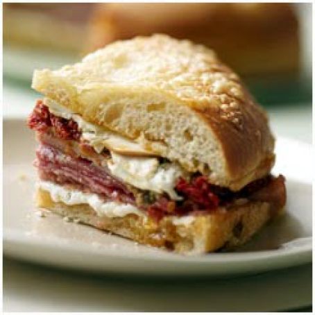 Grilled Muffuletta Sandwich