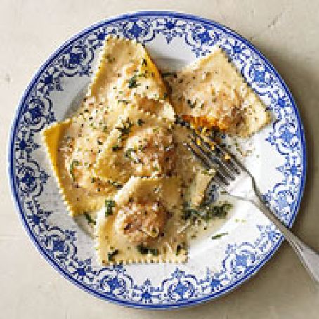 Butternut Squash Ravioli with Rosemary-Sage Butter
