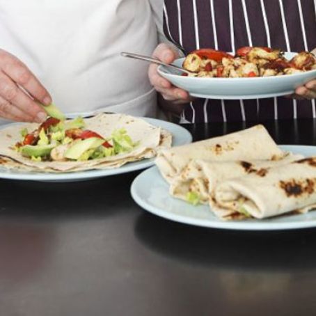 Chicken Fajitas with Avocado & Caesar Dressing