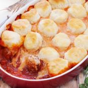 Upside down meatball casserole