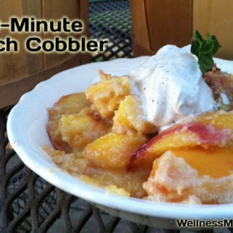 10 Minute Peach Cobbler - Wellness Mama
