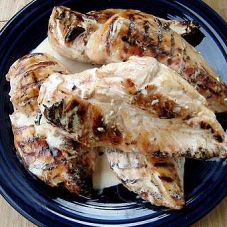 Brined Chicken with White Sauce