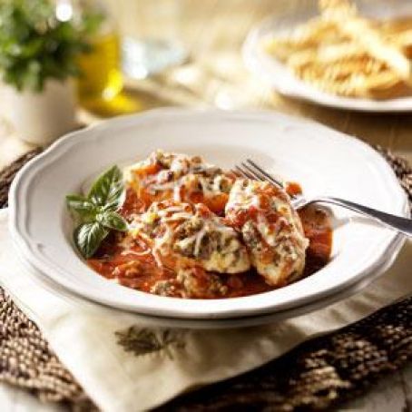 Shells with Italian Sausage and Ricotta Stuffing