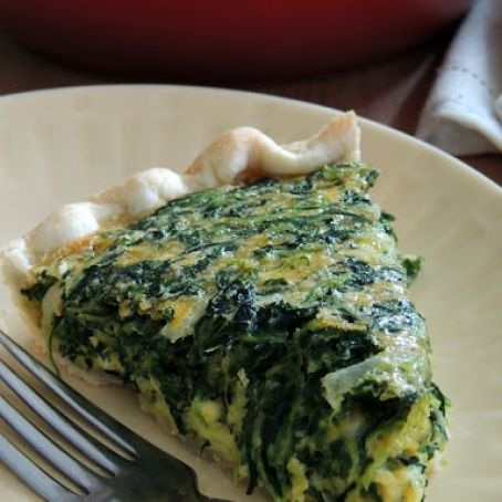 Cheddar and Spinach Quiche