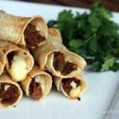 Baked Chipotle Beef Taquitos (ourbestbites)