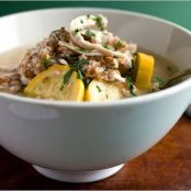 CHICKEN SOUP w/BULGUR & YELLOW SQUASH