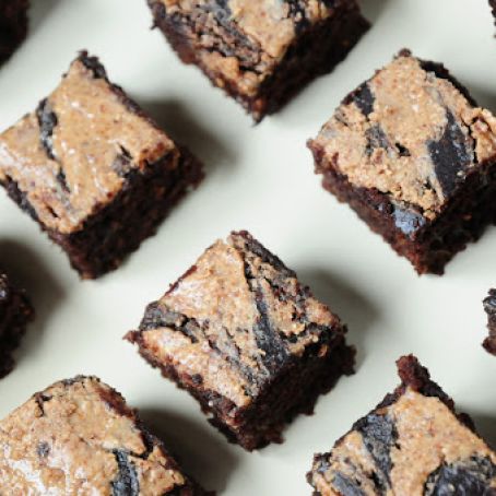 cake - Banana Chocolate Snack Cake with Almond Butter Swirl