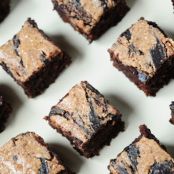 cake - Banana Chocolate Snack Cake with Almond Butter Swirl