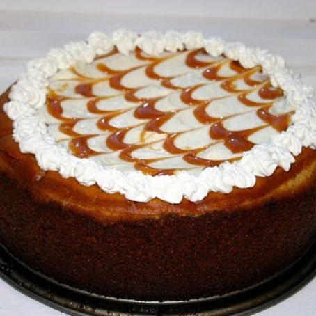 Pumpkin Caramel Cheesecake with Gingersnap Crust