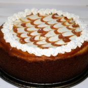 Pumpkin Caramel Cheesecake with Gingersnap Crust
