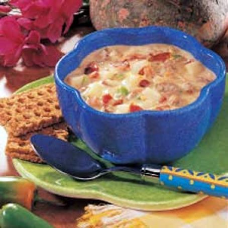 Spicy Cheeseburger Soup