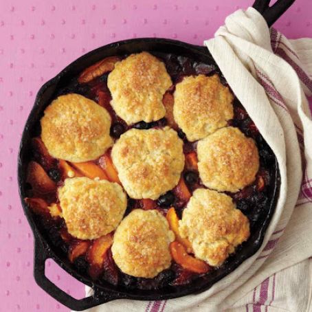 Apricot-Blueberry Cobbler