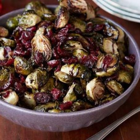 Brussels Sprouts with Balsamic and Cranberries