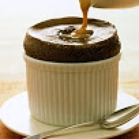 Bittersweet Chocolate Souffles