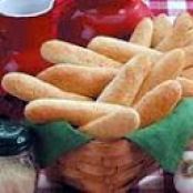 Soft garlic breadsticks