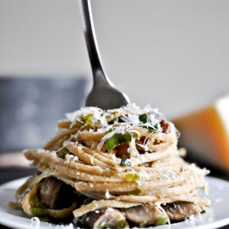 PASTA - Portobello and Leek Carbonara