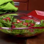 Spinach Salad with Strawberries and Basil (Rachael Ray)