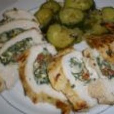 Herbed Spinach, Feta, Ricotta stuffed Chicken