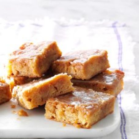 Glazed Apple-Maple Blondies