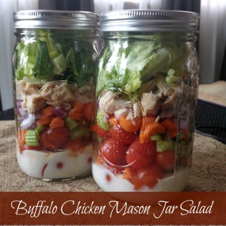 Chicken - Buffalo Chicken Mason Jar Salad