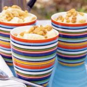 Maple Mousse with Glazed Pine Nuts