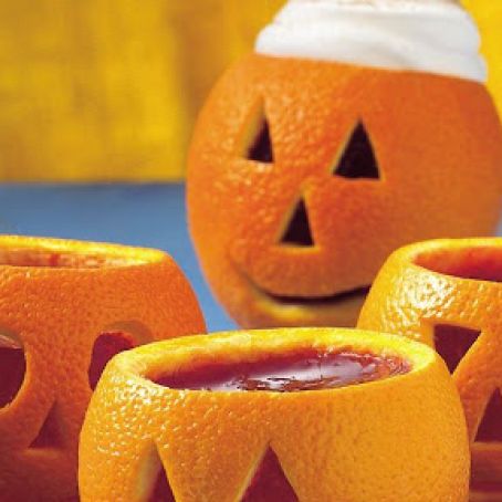 Spicy Cider Jack-o'-Lanterns