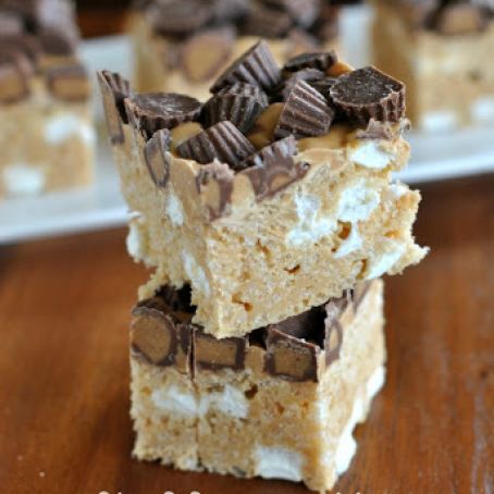 Fluffernutter Krispie Treats