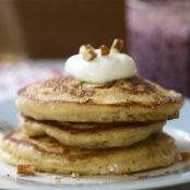 Pretzel Milk Pancakes With Whipped Sweet Yogurt