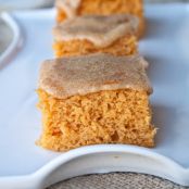 Pumpkin Angel Food Cake Bars