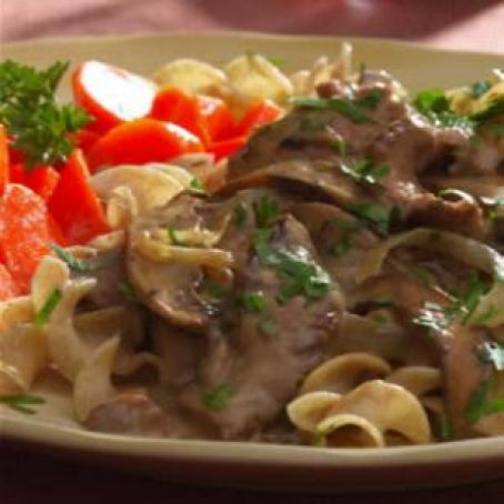 Beef & Portobello Mushroom Stroganoff