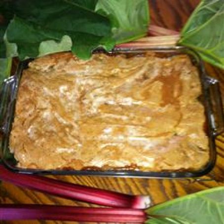 Old Fashioned Rhubarb Cobbler