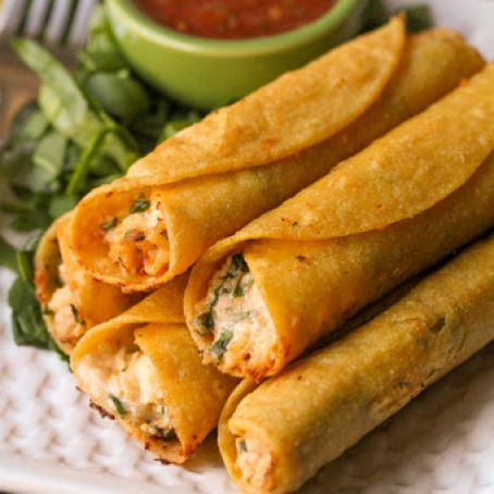 Cream Cheese And Chicken Taquitos